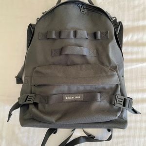 Balenciaga Army Medium Multicarry Backpack in grey recycled nylon